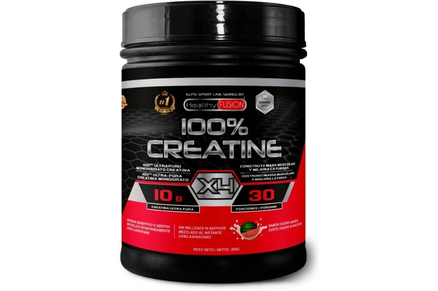 Healthy fusion 100 creatina monohidrato sabor sandia 300 g 1